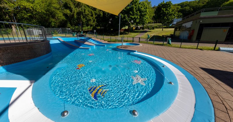 Das Kleinkindbecken im Waldschwimmbad