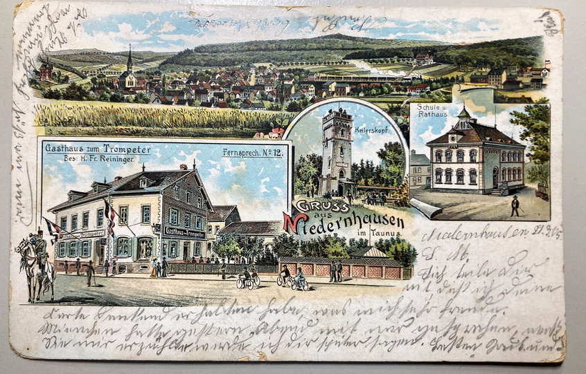 Historische Postkarte von Niedernhausen
