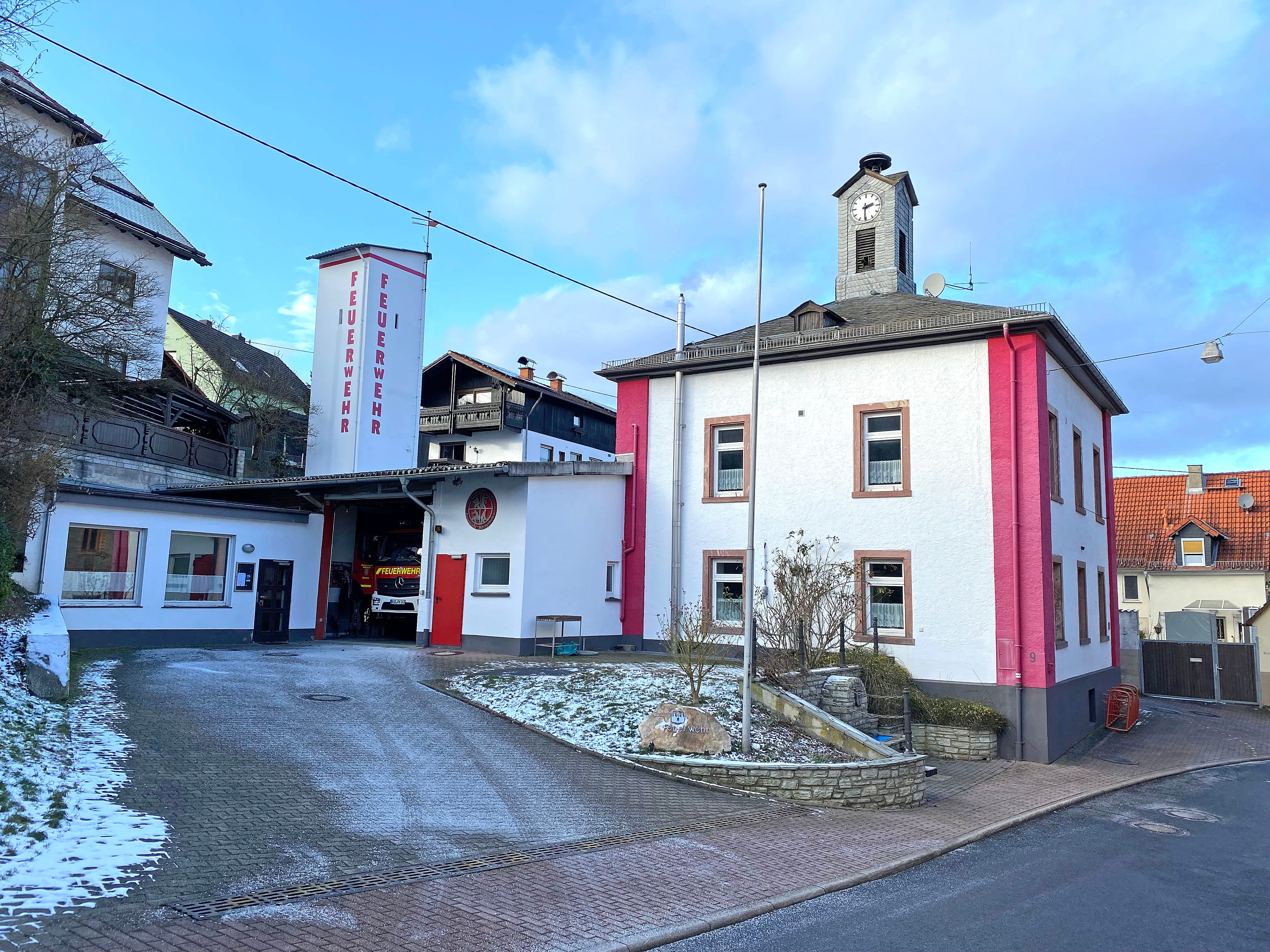 Das Feuerwehrgerätehaus in Königshofen