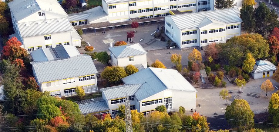 Luftbild der Theißtalschule